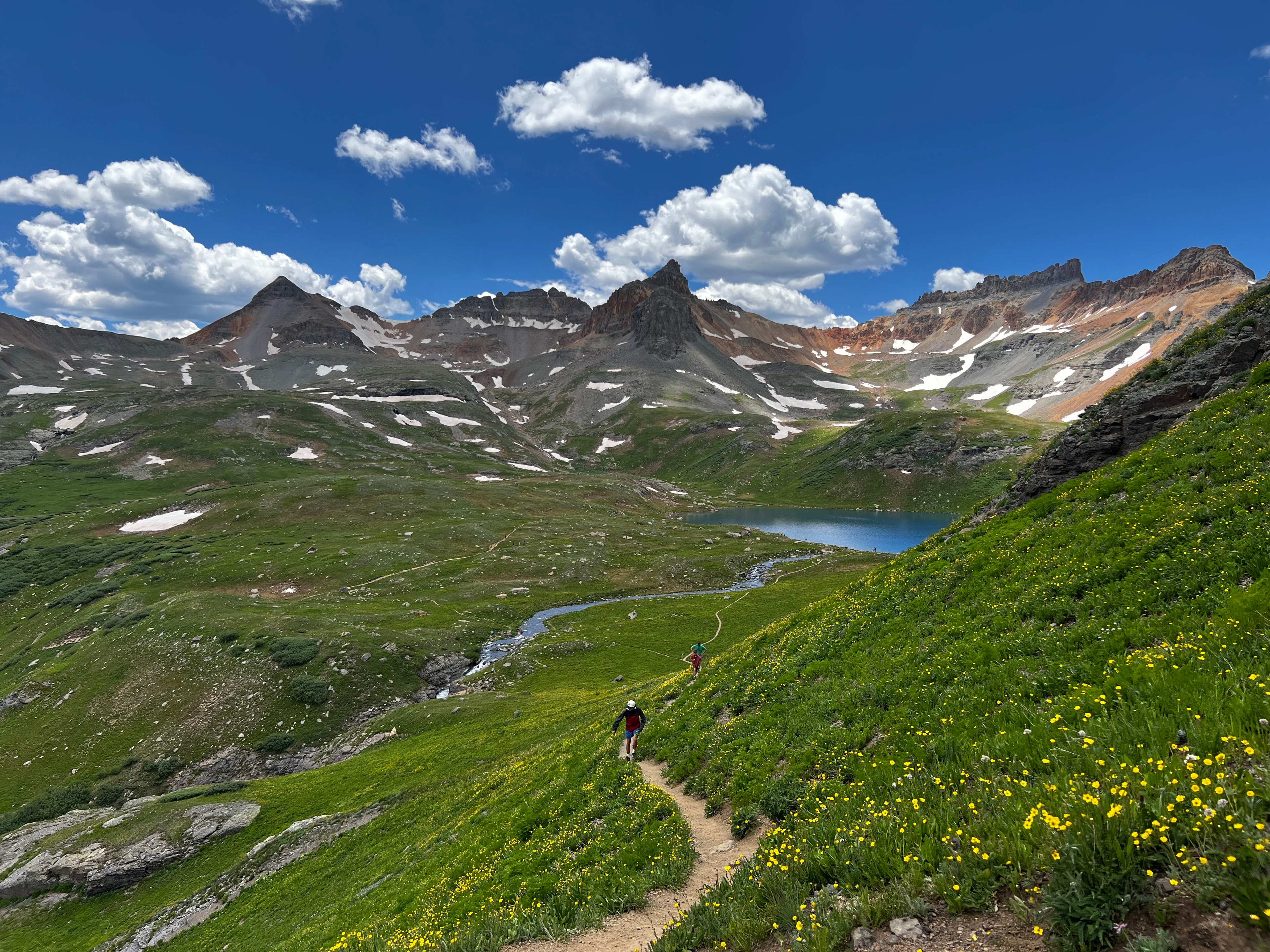 Trail leading to Ice Lake in the San Juan Mountains