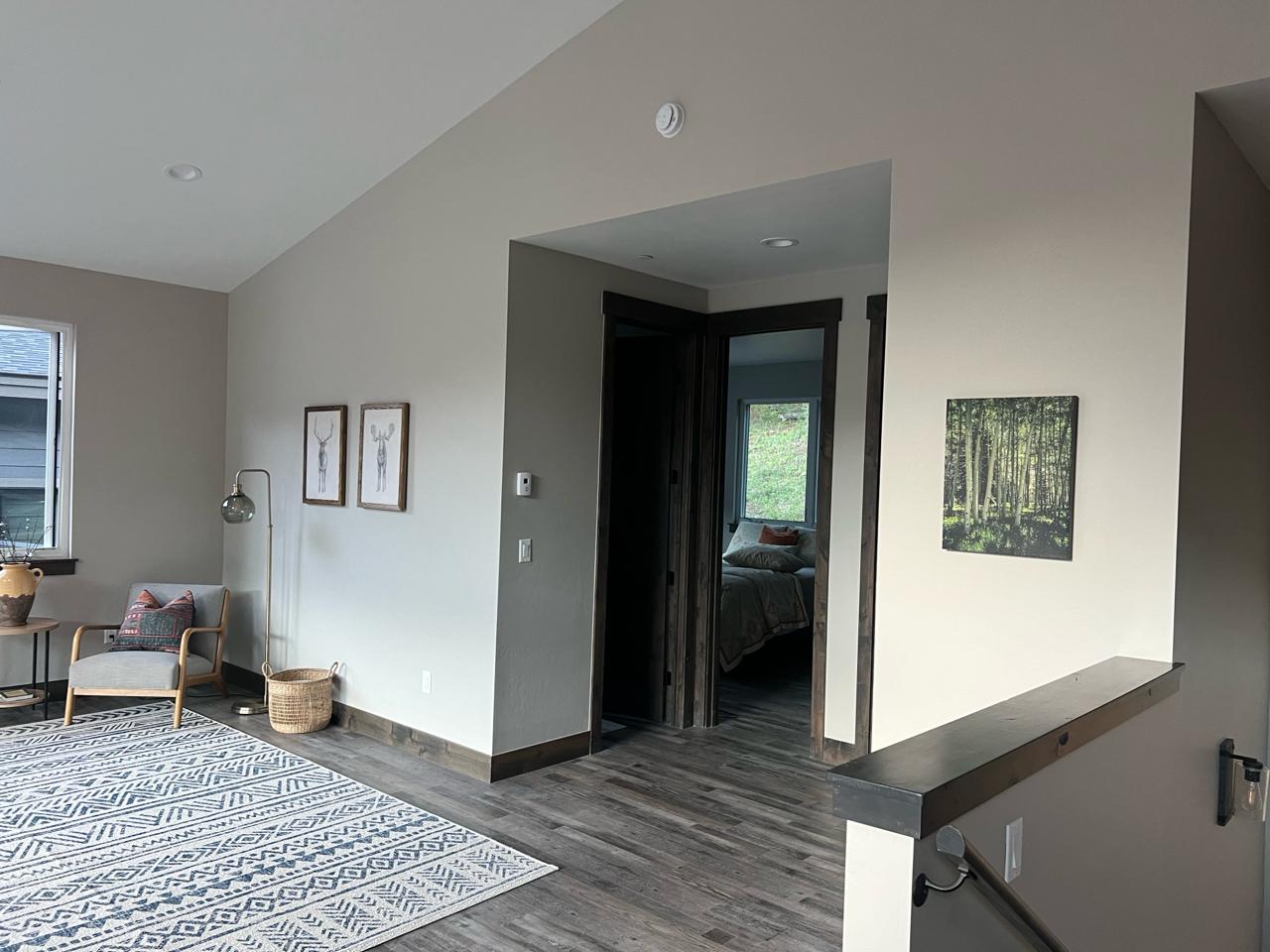 Upper hallway looking toward bedrooms