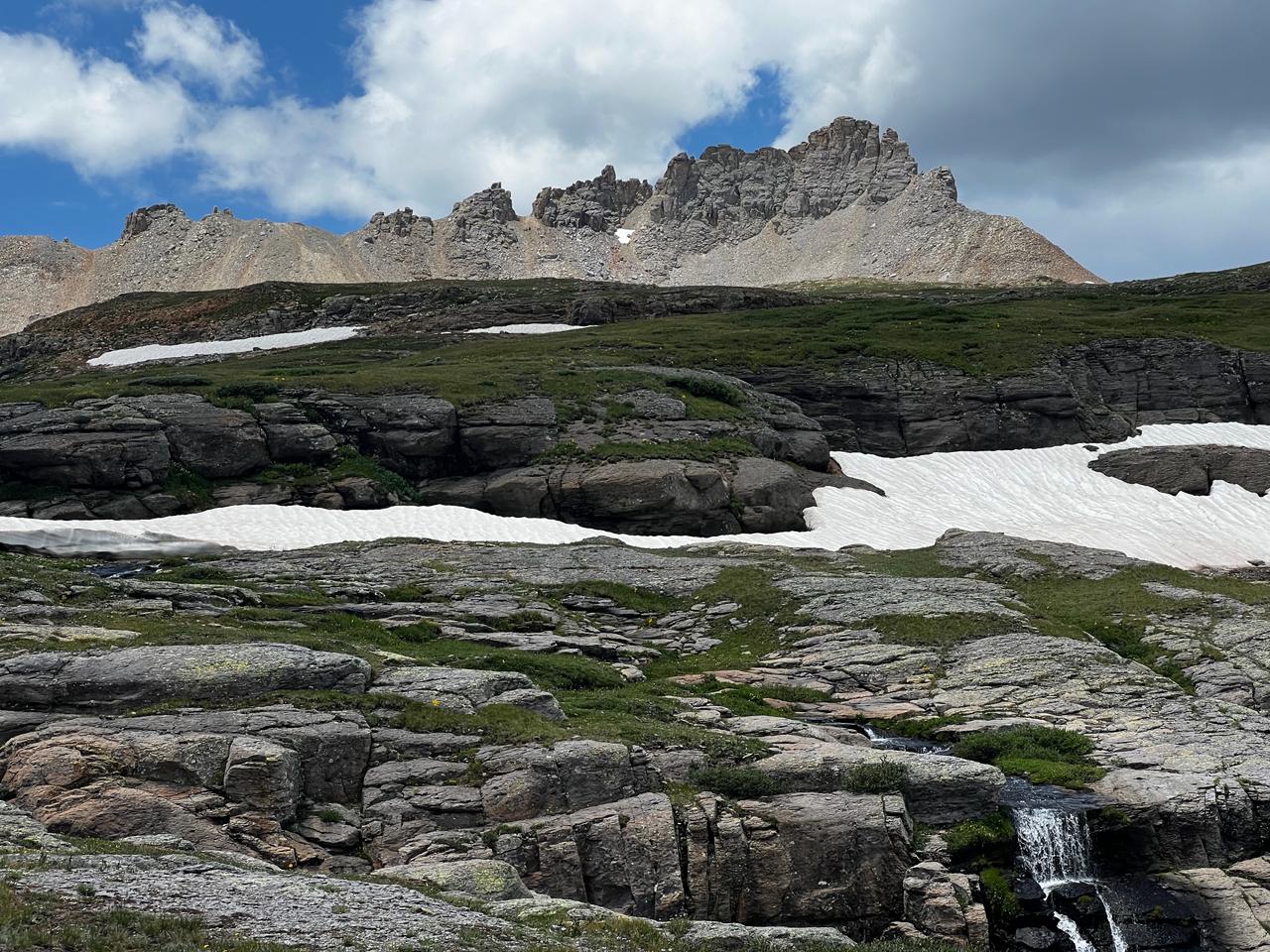 Rocky crags above Bullion King Lake