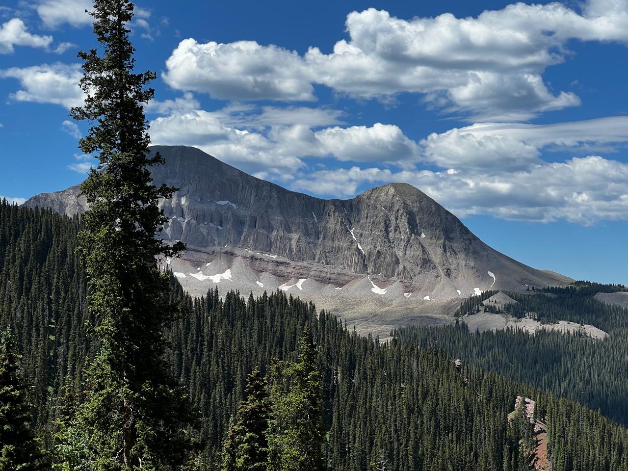 Panoramic view of the San Juan Mountains with morning mist